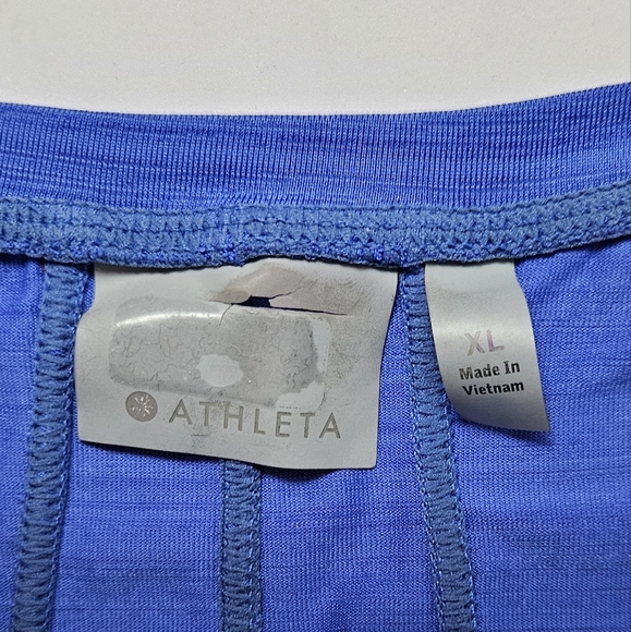 Athleta Long Sleeves Pacific Blue UPF 1/4 Zip Rash Guard Shirt Top Size XL - Picture 7 of 10